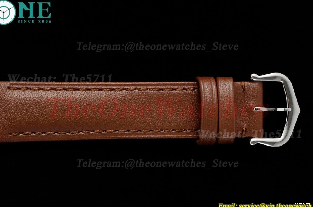 LE Santos Silver Quartz Brown Dial Dumont AF RG 0502